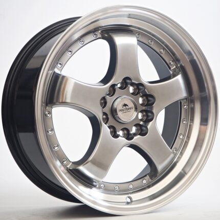 Легкосплавні автомобільні диски Forzza Flamber 17" 5x112 7.5j ET35 dia 74.1 Hyper Black/Lip Machined