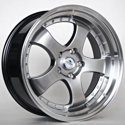 Легкосплавні автомобільні диски Forzza Flamber 19" 5x114.3 9.5j ET25 dia 73.1 Hyper Black/Lip Machined