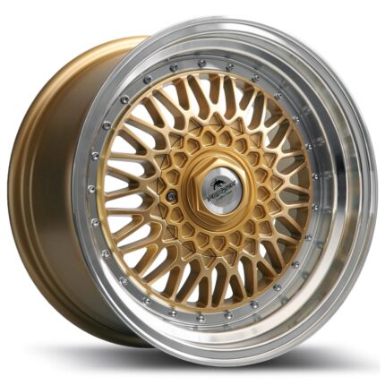 Легкосплавні автомобільні диски Forzza Malm 15" 4x100 8j ET20 dia 74.1 Gold/Lip Machined