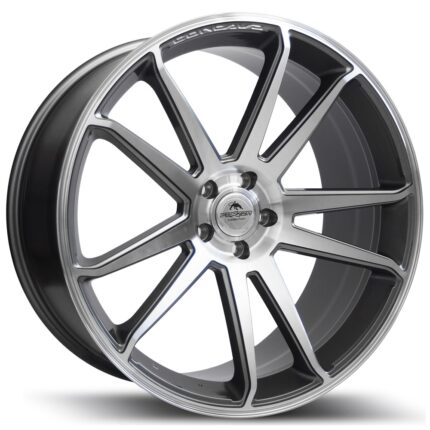 Легкосплавні автомобільні диски Forzza Solo 22" 5x112 9j ET32 dia 66.45 Grey Face Machined
